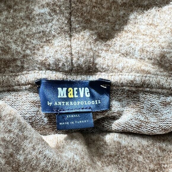 Maeve Anthropologie Tan Turtleneck Cowl Sweater Women’s Size XSmall - Picture 3 of 7